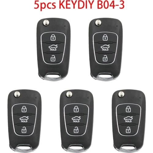 5pcs/lot KEYDIY KD900 B04 B04-3 Car Key For KIA KD-X2/URG200 Key Programmer Tool B Series Remote Control Car Key YH Style
