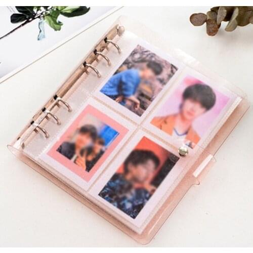 100 Pockets small photo album 3/5 inches Home Picture Case Storage Name Card Book Photo Album Card Photocard Name ID Card Holder