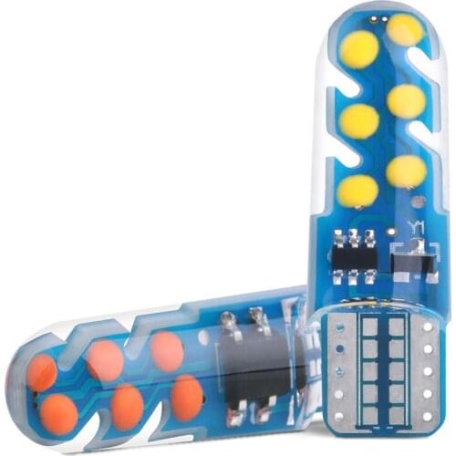 1PCS T10 Highbright C0B Car LED Signal Lights Automobile LED Bulb Auto w5w 168 Wedge Turn Side Bulbs Car Interior Reading Lamp