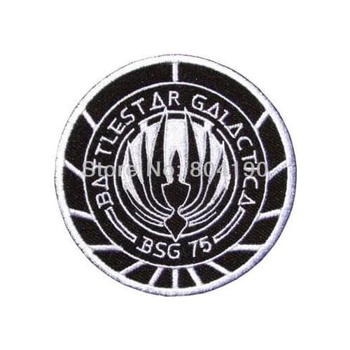 Battlestar Galactica BSG-75 Officer Uniform Movie Embroidered LOGO Iron On Patch/badge for NC
