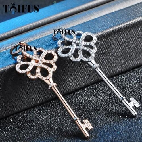 TIF Sterling Silver Snowflake Sweater Chain Super Classic Chinese knot Key, Gift For Girlfriend And Best Friend
