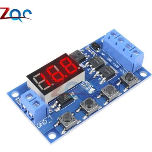 Trigger cycle timing Delay Relay switch circuit Dual MOS tube control board module 12V 24V