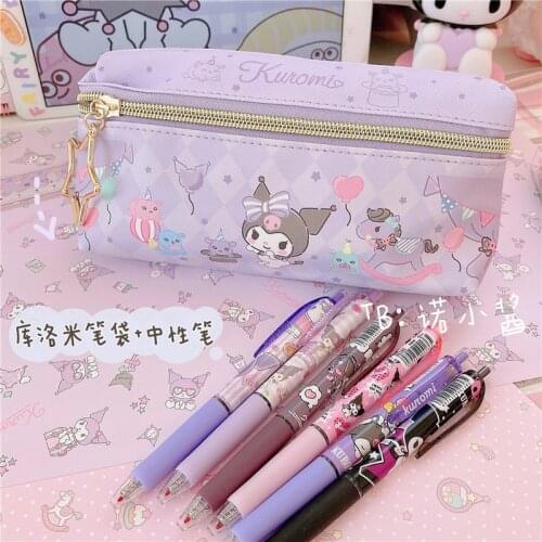 PU Double Layer Pencil Case Large Capacity School Student Kids Make Up Bag Pen Box Pouch Pencil Bags Stationery Gift Supply