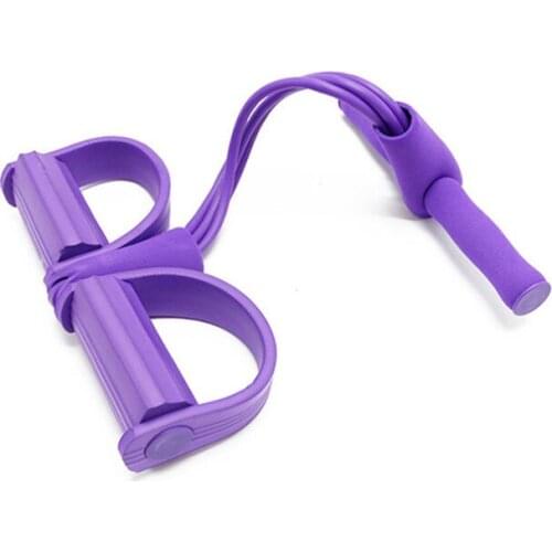Chuyun 4 Tubes Resistance Bands Weight Loss Fitness Equipment Tension Trainer Sports Foot Chest Pull Leg Latex Rope Gymnastics