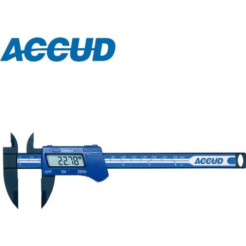 ACCUD 0-150mm/6" LCD hard plastic electronic digital vernier caliper measuring tools