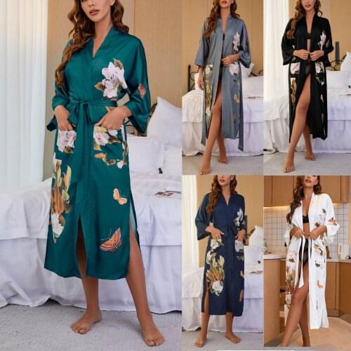 Женские длинные халаты Hxroolrp China At AliExpress