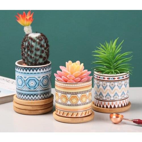 Nordic Ins Simulation Plant Cactus Mini Succulent Potted Home Living Room Office Desktop Decoration Crafts