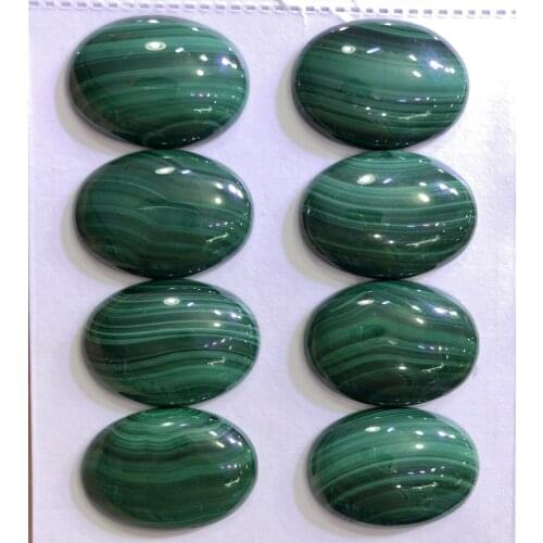 Natural AA Quality Malachite Gem stone Cabochon 18x25mm Oval Gem Cabochon Ring Face Pendant, 5piece/pack