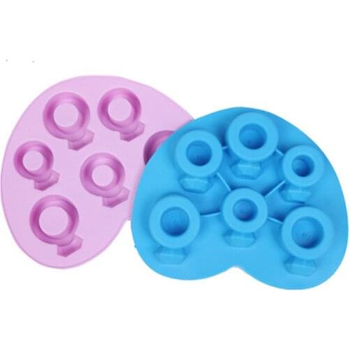 Love Diamond Ring Ice Cube Creative Summer Valentines Day Gift Pink Blue Couple Handmade Ice Mold DIY Gift Material High-Grade