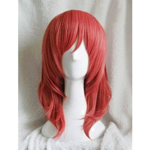 Love! Live! Love Live Maki Nishikino Short Red Heat Resistant Cosplay Costume Wig + Track + Cap
