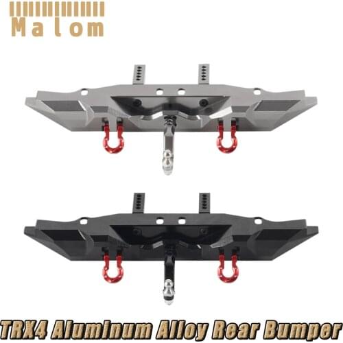 TRX-4 Metal Rear Bumper with Tow Hook for 1/10 RC Crawler Car TRAXXAS TRX4 Upgrade Parts Rear bumper