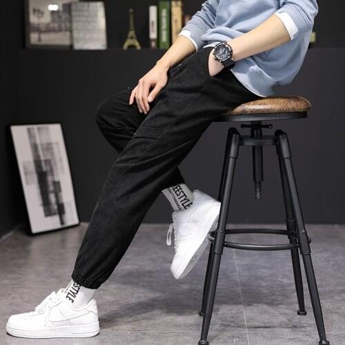 Men Joggers Bottom Brand Male Trousers Casual Pants Jogger Solid Black Grey Casual GYMS Fitness Workout sweatpants Plus Size 4XL