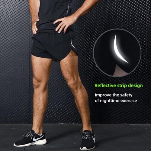 AIMPACT Gym Mens Sport Running Shorts Quick Dry Workout Short GYM Wear Men Soccer Tennis Training Beach Swim Shorts Reflective
