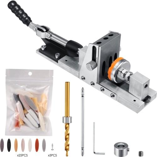 12-33mm Slant Hole Drill Kit One-Sided Operation Slant Drill Guide Positioning Hole Opener With Screwdriver Hexagon Bushing Kit