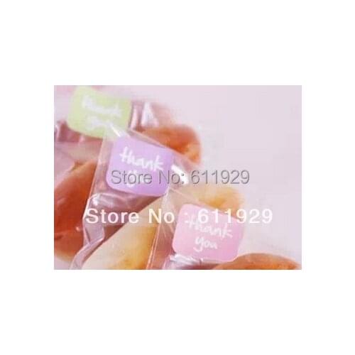 Wholesale 300 pcs a lot, free shipping "thank you" stickers/Christmas gift packing decorative stickers