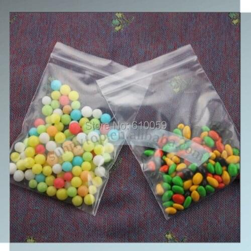 Plastic candy bags (80x180mm) free shipping transparent zipper bags