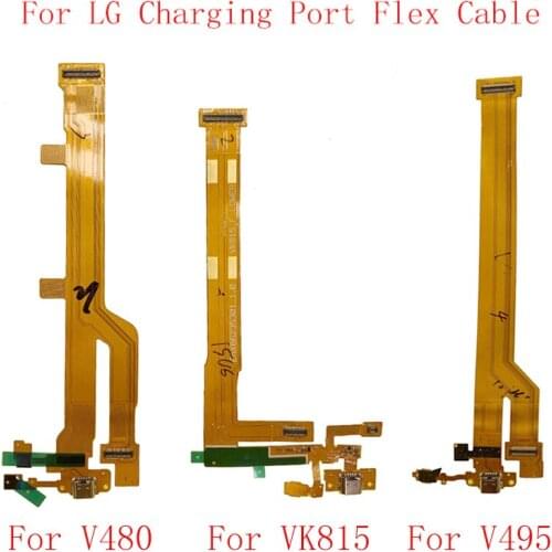 USB Charging Port Connector Flex Cable For LG G Pad 8.0 V480 G Pad II 8.3 LTE VK815 V495 Replacement Parts