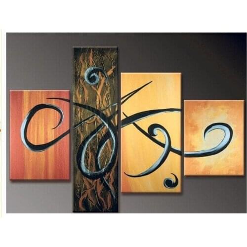 Hand-painted oil wall art fly decoration Landscape Framed oil painting on