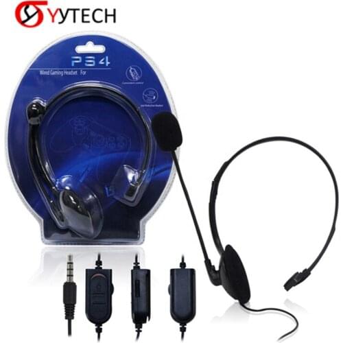 SYYTECH Mini Wired lightweight unilateral headset Game Headphone For PS4