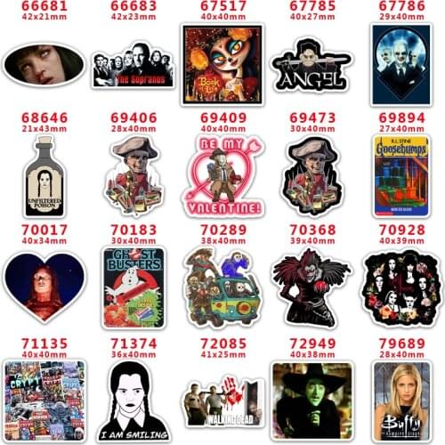 DIY Craft Supplies cartoon character printed flat back planar resins 30 pieces PR66681