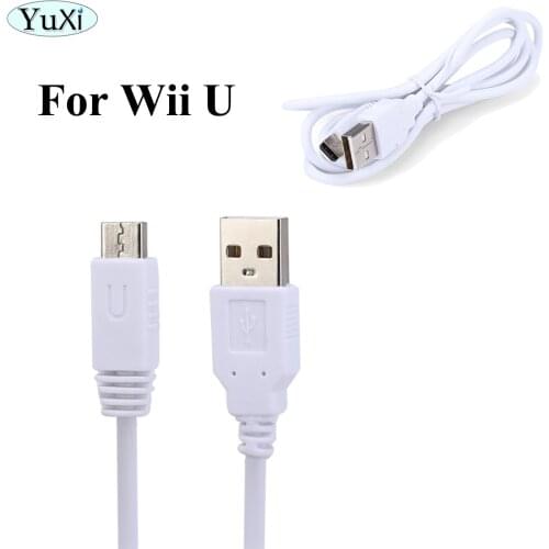 YuXi 1M USB Charger Power Supply Charging Cable Data Cord for Nintendo Wii U Pad Gamepad for Nintend WiiU Controller Joypad