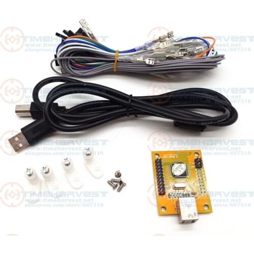 New 1 player USB Encoder to Arcade Joystick & button USB controller for PC / P 3 MAME Multicade Keyboard Encoder with Wires