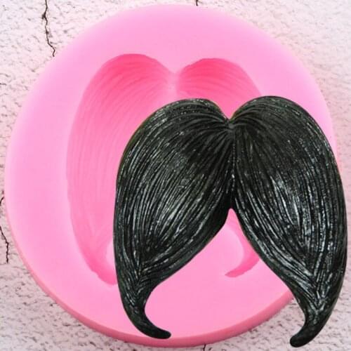 Mustache Silicone Molds Chocolate Candy Polymer Clay DIY Craft Jewelry Resin Mold Cupcake Topper Fondant Cake Decorating Tools