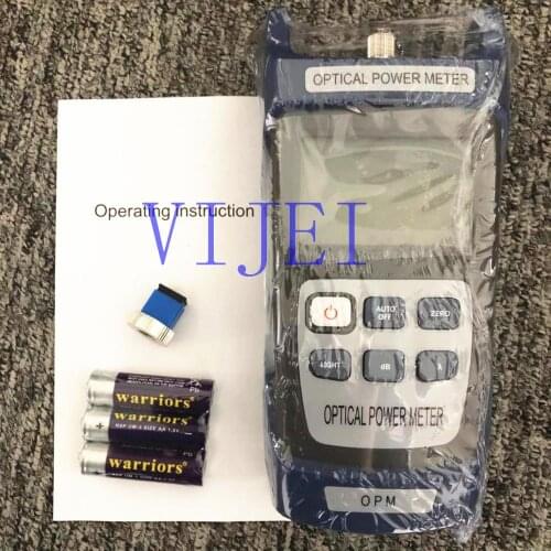 VIJEI KING-60SB FTTH Optical Power Meter with SC/FC Converter Head Adapter -50dBm~+26dBm