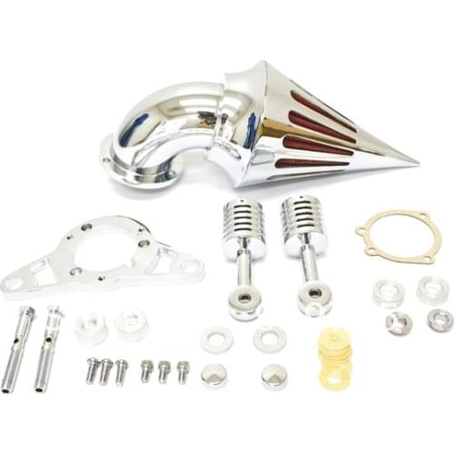 Chrome Motorcycle Spike Air Cleaner Intake Filter For Harley Softail Road King Fat Boy Ultra Classic inj Rocker Custom Standard