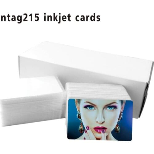 100pcs nfc 215 inkjet printable Card for Espon printer, Canon printer card