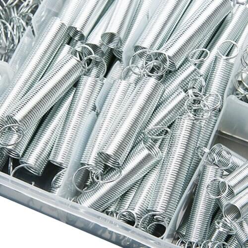 200pcs Spring Set Coil Tool Extension And Compression Tension Accessories With Storage Box Portable Metal Steel Repairs Assorted