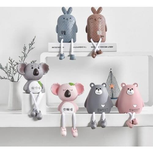 2021 New Model Ornament Sweet Cartoon Hanging Feet Doll Resin Crafts Girl Room Home Decoration TV Cabinet Small Ornaments