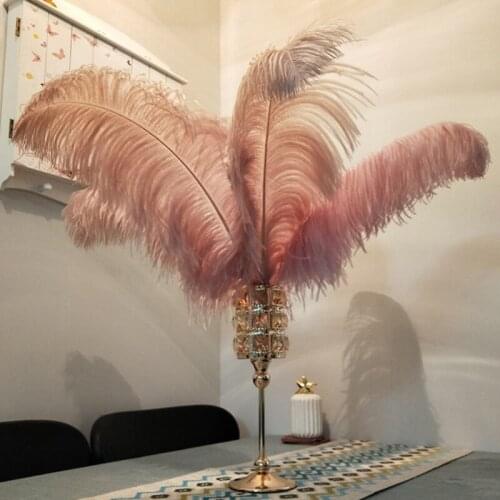 21-23 inch 10 pcs Real Ostrich Feathers Cratfs 55-60cm Pink for Home Wedding Decoration Centerpieces DIY Craft