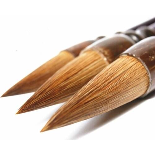 3pcs/set Excellent Quality Weasel Hair Chinese Calligraphy Brushes Painting Supplies Calligraphy Brush Couplet Calligraphy Pen