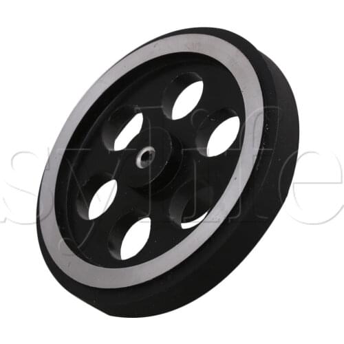 200mm Aluminum Rubber Meter Encoder Wheel for Rotary Encoder 4mm Bore