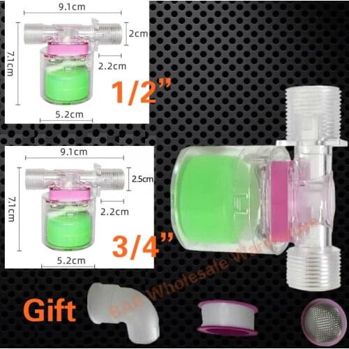 Transparent side inlet Built-in/Inside Mounted Automatic Float Valve Water Level Control Valve For Solar Water Tank Pool