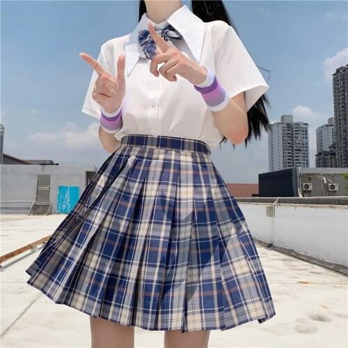 Blouses Women White Single Breasted Short Sleeve JK Sweet Girl Harajuku Simple Japanese Style Popular Casual Basic Shirt Top New