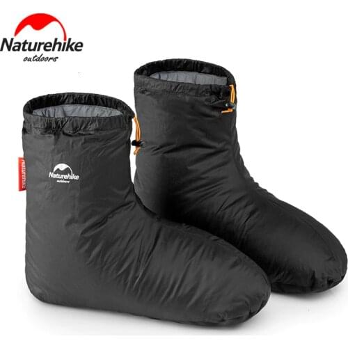 Naturehike Goose Down Socks Shoe Cover Warm Down Foot Cover Windproof And Waterproof And Drilling Proof Velvet Light And Warm