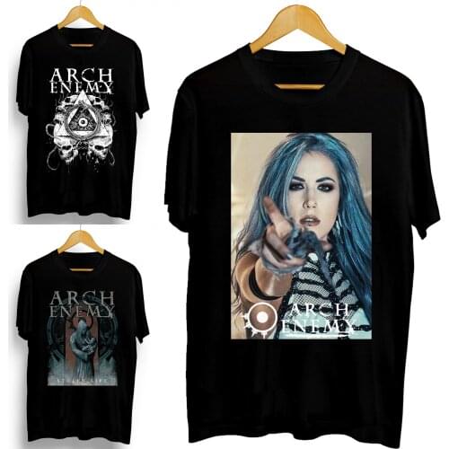Rock Music Theme Arch Enemy Melody Metal Band Logo Short Sleeve Cool Men T Shirt New Summer Fashion Funny Cotton Tees XS-3XL