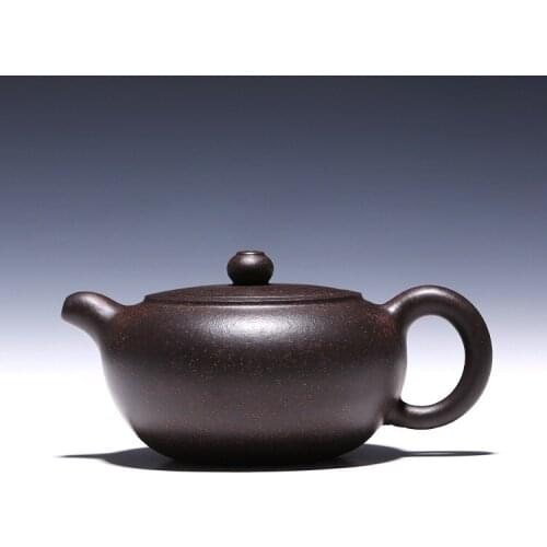 H1577 Han Jun pot about 200cc authentic Yixing famous teapot ore black steel Zhu mud special offer