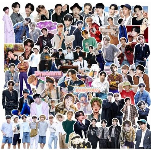 KPOP 101PCS/SET Bangtan Boys Stickers Map Of The Soul 7 JUNG KOOK JIMIN JIN SUGA J-HOPE DIY Cartoon Stickers Home Decor