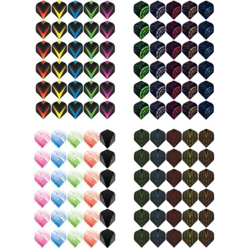 OOTDTY30Pcs/Pack Feather Tail Wing Flight Outdoor Sports for Soft Tip Darts Accessories Equipment Supplies for Dart Games