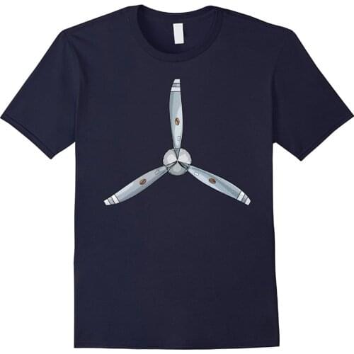 Mens T Shirts Fashion 2019 Rude Top Tee Round Neck Aircraft Propeller Tee Pilot Airplane Prop Aviation Tee Shirt