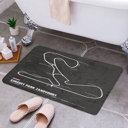 Circuit Park Zandvoort Carpet Areas Rug Non-slip Floor Mat Rug 3D Printing Living Room Bedroom Door Mat Home Decoration