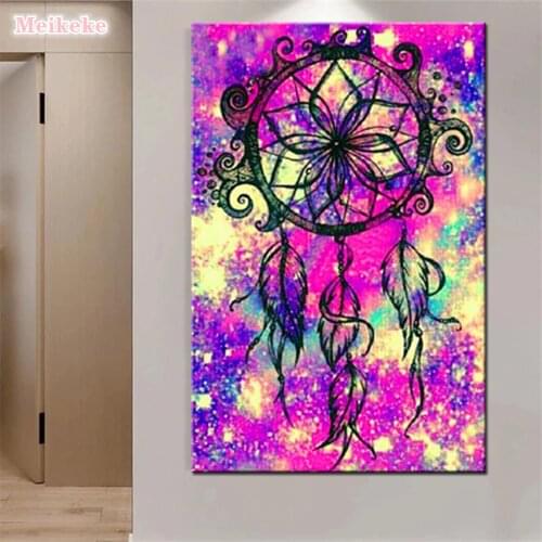 New 5D Diamond Paintings Colorful Wind Chimes Full Drill Diamond Embroidery Cross Stitch Art Decorative Paintings