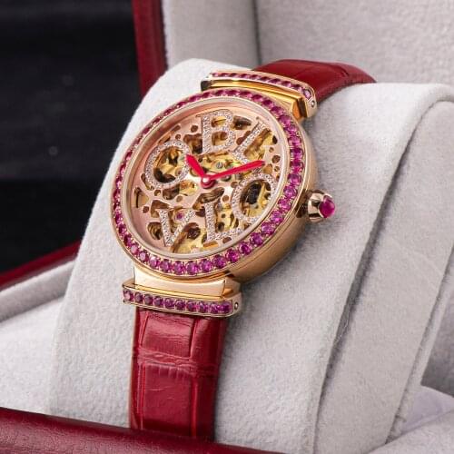 Женские часы-скелетоны OBLVLO China At AliExpress