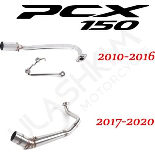 PCX 125 150 Motorcycle Scooter Exhaust Muffler Full System Middle Pipe Slip On Escape Fit For HONDA PCX125 PCX150