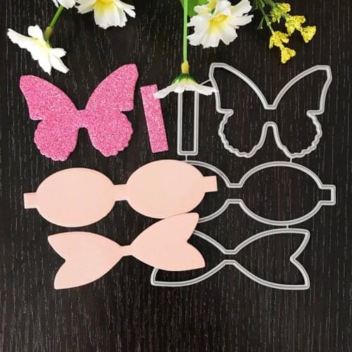 12.5cm x11cm Bow Design Cutting Dies For Scrapbooking Stencils DIY Album Cards Decoration Embossing Folder Craft Die Cuts