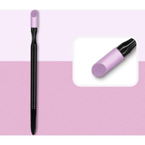 Quartz Stone Scrub Pen Easy Remove Dead Skin Cuticle Quartz Stick Black Handle Pedicure Portable Quartz Sand Nail Art Care Tool