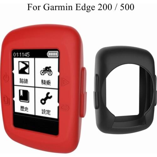 Bicycle GPS Computer Silicone Case Gel Skin Cover for Garmin Edge 200 Replacement Bike Computer Edge 500 Screen Protector